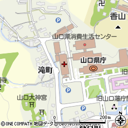 山口県警察本部周辺の地図