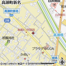 香川銀行高瀬支店周辺の地図