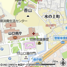 山口県庁　観光スポーツ文化部国際課調整班周辺の地図