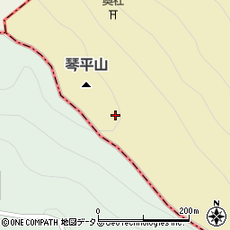 象頭山周辺の地図