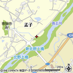 新北野上橋周辺の地図