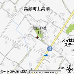 香川県三豊市高瀬町上高瀬1125周辺の地図