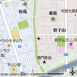 徳島県鳴門市撫養町大桑島蛭子山106周辺の地図