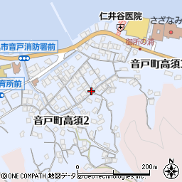 広島県呉市音戸町高須周辺の地図