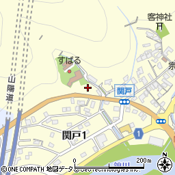 山口県岩国市関戸周辺の地図