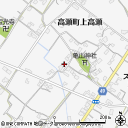 香川県三豊市高瀬町上高瀬1883-1周辺の地図