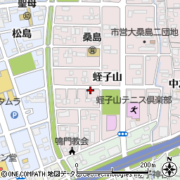 徳島県鳴門市撫養町大桑島蛭子山104-21周辺の地図