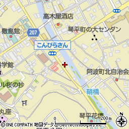 香川県仲多度郡琴平町737周辺の地図