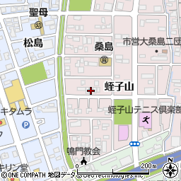 徳島県鳴門市撫養町大桑島蛭子山111-1周辺の地図