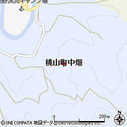 和歌山県紀の川市桃山町中畑周辺の地図
