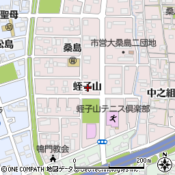 徳島県鳴門市撫養町大桑島蛭子山周辺の地図