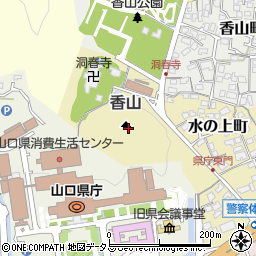 香山周辺の地図