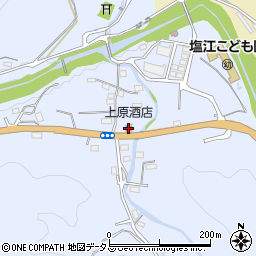 上原酒店周辺の地図