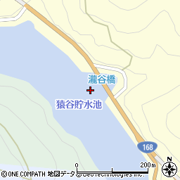 瀧谷橋周辺の地図