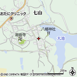 和歌山県海南市七山447周辺の地図