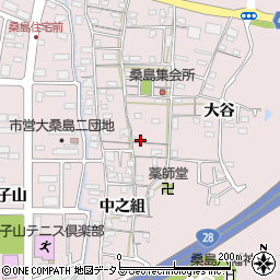 徳島県鳴門市撫養町大桑島北之組113周辺の地図