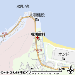 尾田カットハウス周辺の地図