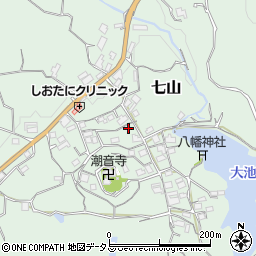 和歌山県海南市七山341周辺の地図
