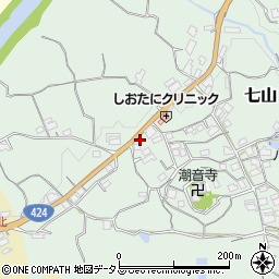 和歌山県海南市七山354周辺の地図