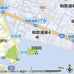 株式会社ＩＷＡＭＯＴＯ　キグナスブライト和歌浦ＳＳ周辺の地図