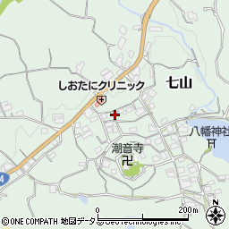 和歌山県海南市七山332周辺の地図