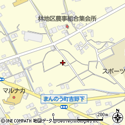 香川県まんのう町（仲多度郡）吉野下周辺の地図