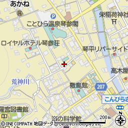 香川県仲多度郡琴平町708周辺の地図