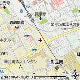 高松信用金庫琴平支店周辺の地図
