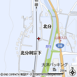 山口県美祢市大嶺町北分716周辺の地図