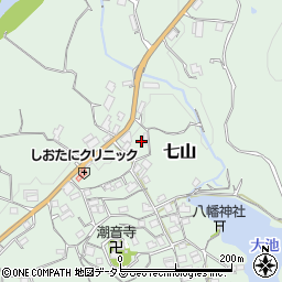 和歌山県海南市七山265周辺の地図