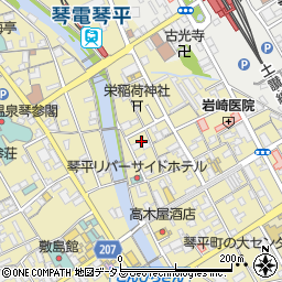 香川県仲多度郡琴平町261周辺の地図