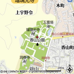 瑠璃光寺資料館周辺の地図