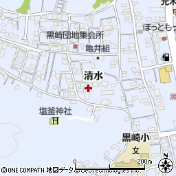 徳島県鳴門市撫養町黒崎清水周辺の地図