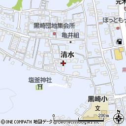 徳島県鳴門市撫養町黒崎（清水）周辺の地図