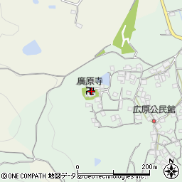 廣原寺周辺の地図