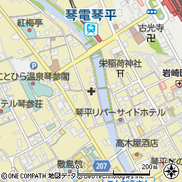 香川県仲多度郡琴平町596周辺の地図