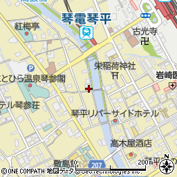 香川県仲多度郡琴平町595周辺の地図