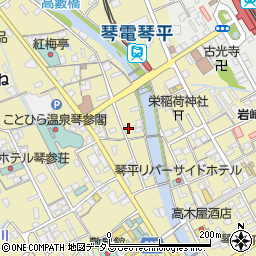 香川県仲多度郡琴平町593周辺の地図