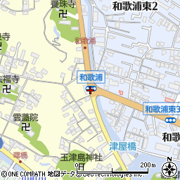 和歌浦周辺の地図