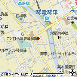 香川県仲多度郡琴平町654周辺の地図
