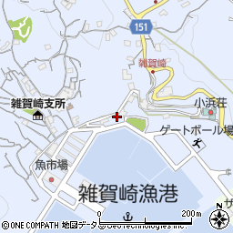 和歌山雑賀崎 地元食材レストラン＆テラスBBQ 青天の洞窟周辺の地図