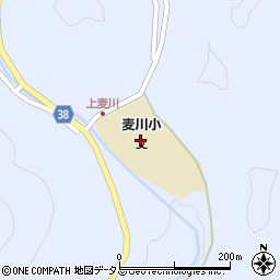美祢市立麦川小学校周辺の地図