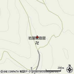 岩屋観音窟周辺の地図