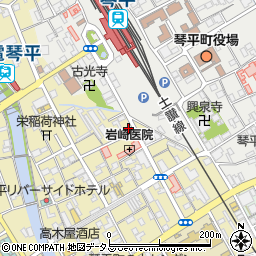 ホワイト急便・ヤングドライ　琴平駅前店周辺の地図