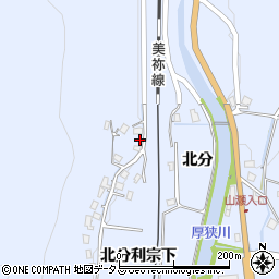 山口県美祢市大嶺町北分775周辺の地図