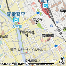 琴平ステーションパーキング周辺の地図