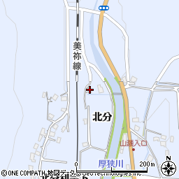 山口県美祢市大嶺町北分708-3周辺の地図