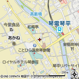 香川県仲多度郡琴平町662-3周辺の地図
