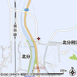 山口県美祢市大嶺町北分1255周辺の地図