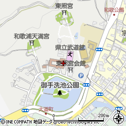 和歌山県立　武道館周辺の地図